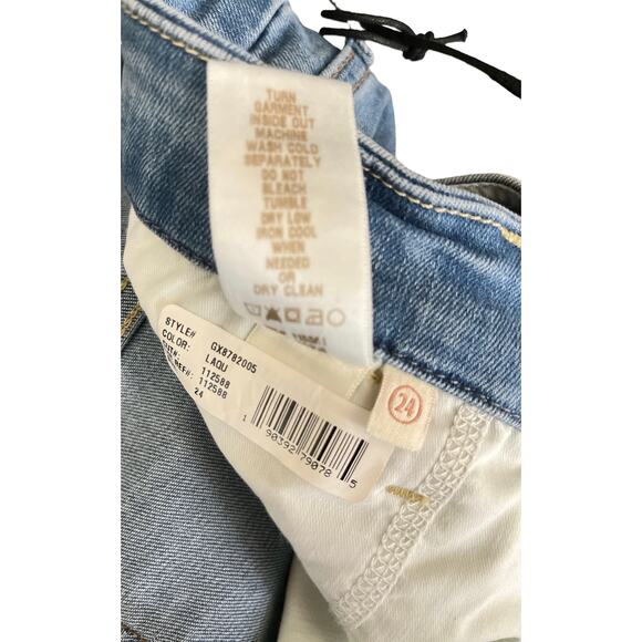 Jen 7 for 7 For All Mankind Cropped Wide Leg Sculpting Jeans 24 - Picture 6 of 9